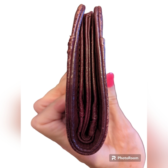 Michael Kors Uptown Astor Cinnabar Dark Red and matching wallet UGC - Picture 11 of 11